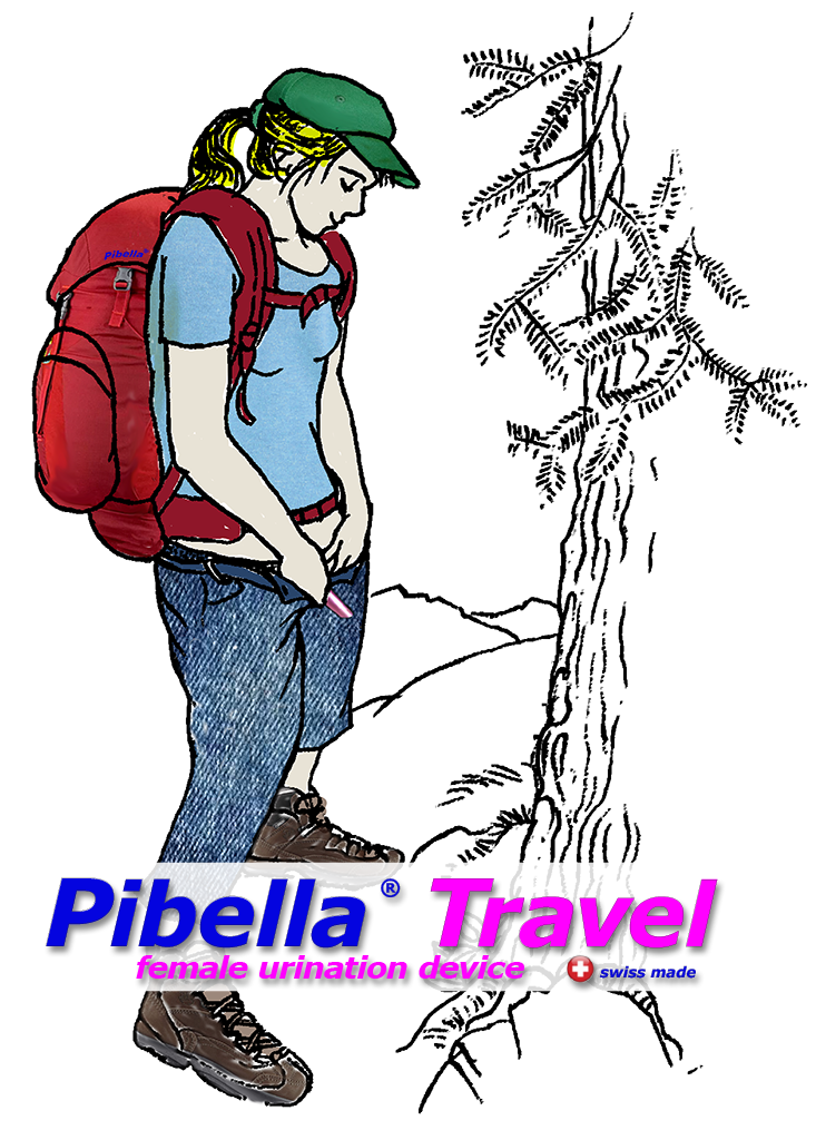 Pibella, Pibella Travel, Pibella Comfort, Female Urination Device - Pee standing up on hikingtrips 1